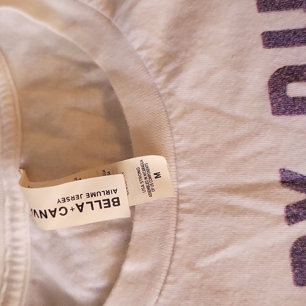Bella Canvas White Cotton Tee - Picture 2 of 5